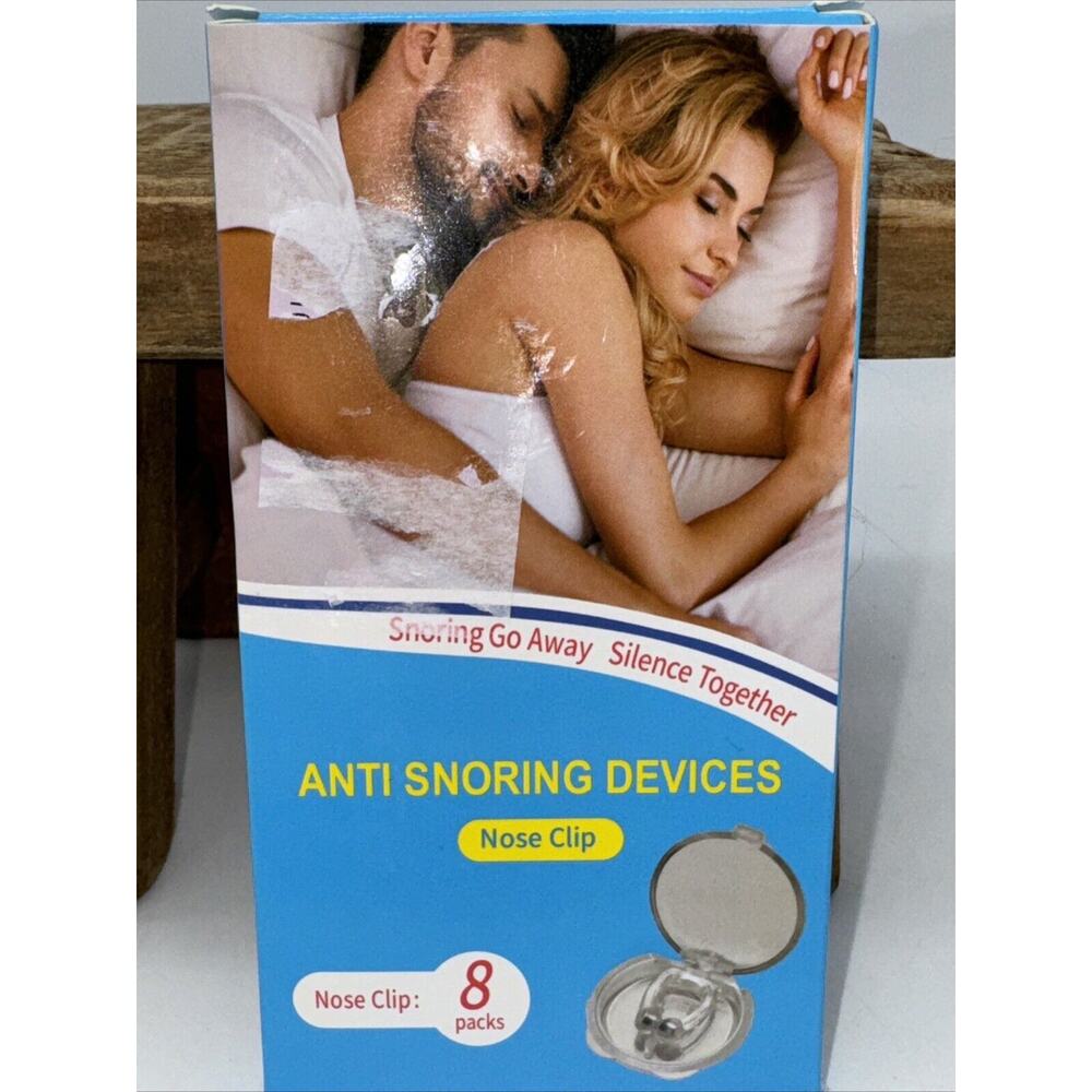 8pc Anti Snoring Devices-Silicone Magnetic Anti Snoring Nose Clip, Snore‎ Relief